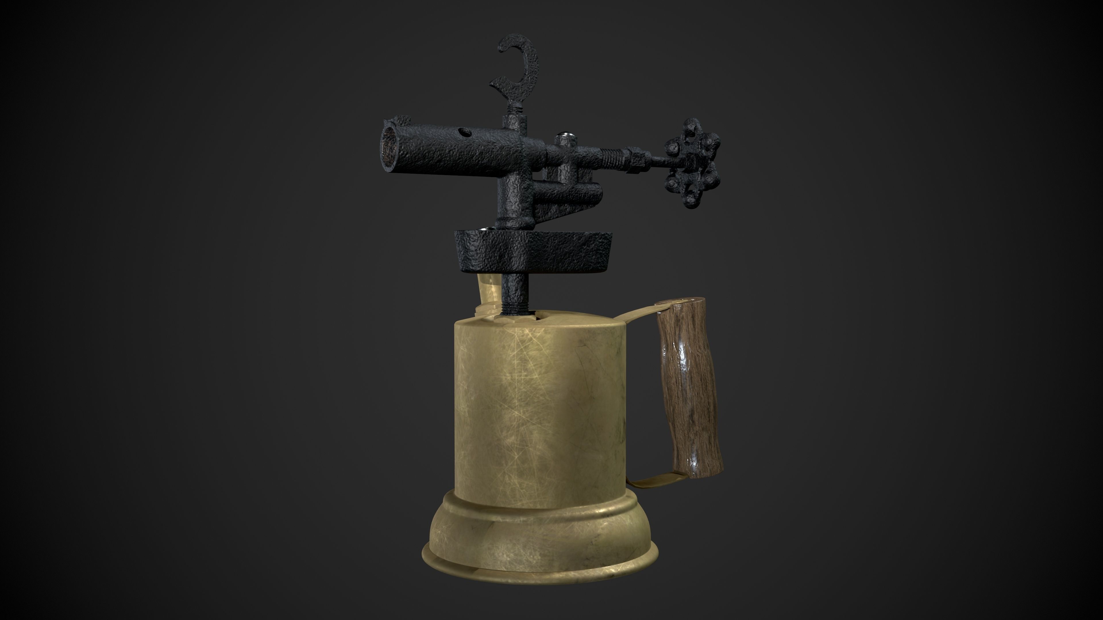 Gas Torch 3D model_1