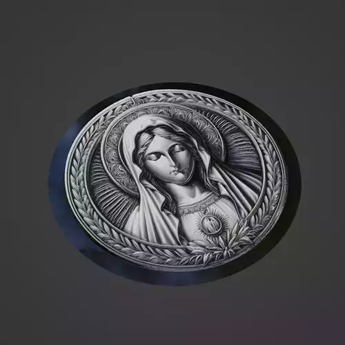 Virgin Mary Christianity Medallion
