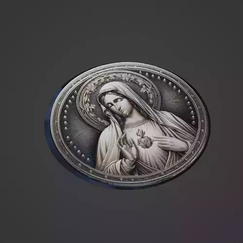 Virgin Mary Christianity Medallion
