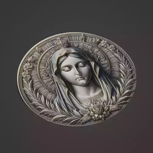 Virgin Mary Christianity Medallion