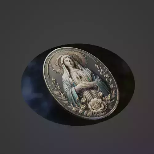Virgin Mary Christianity Medallion