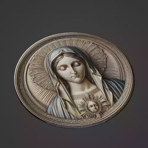 Virgin Mary Christianity Medallion