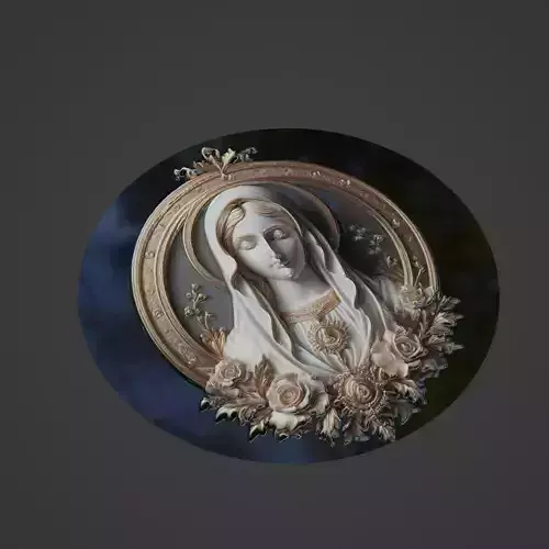 Virgin Mary Christianity Medallion