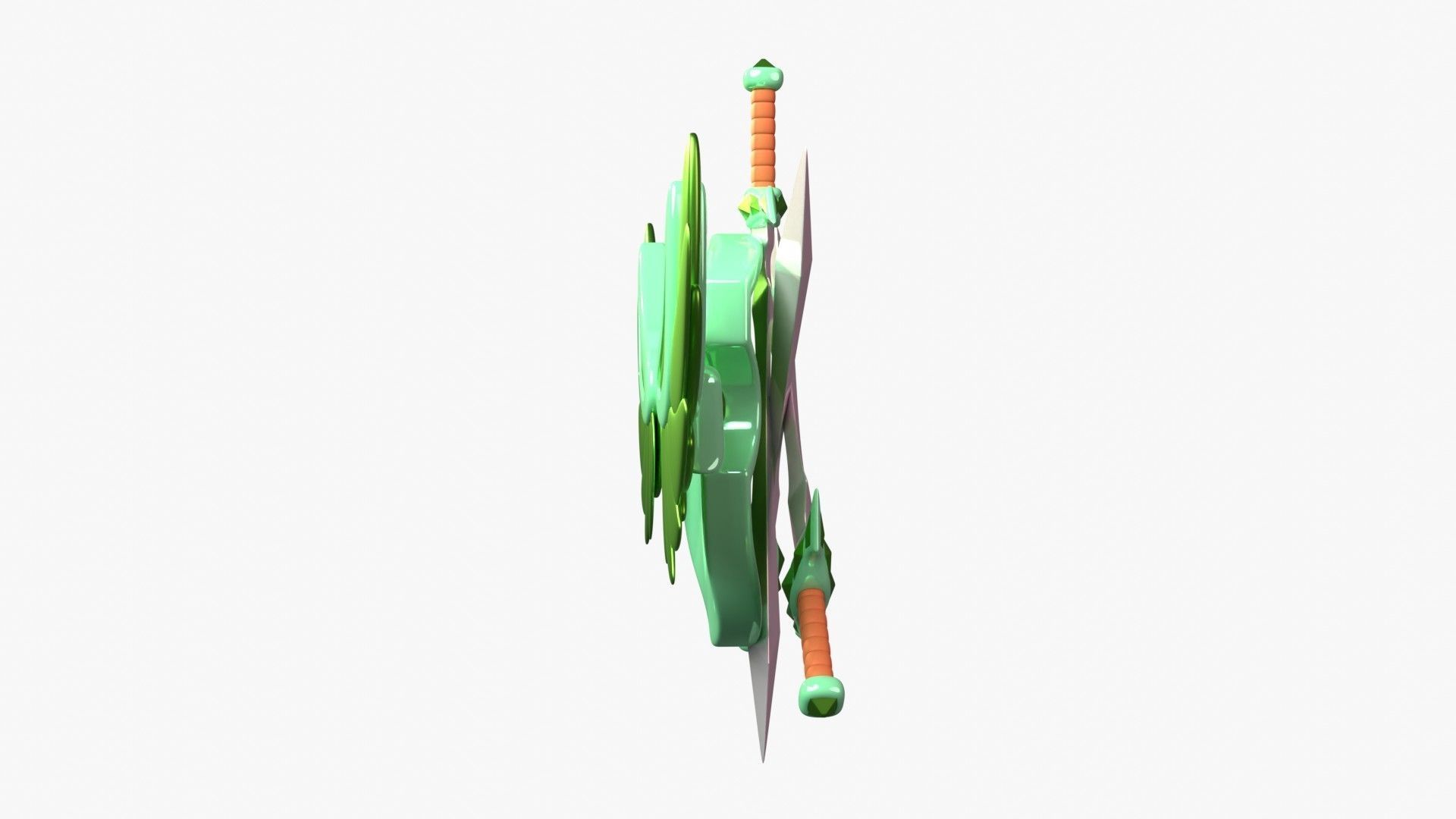 Emerald 3D Illustration 3D model_15