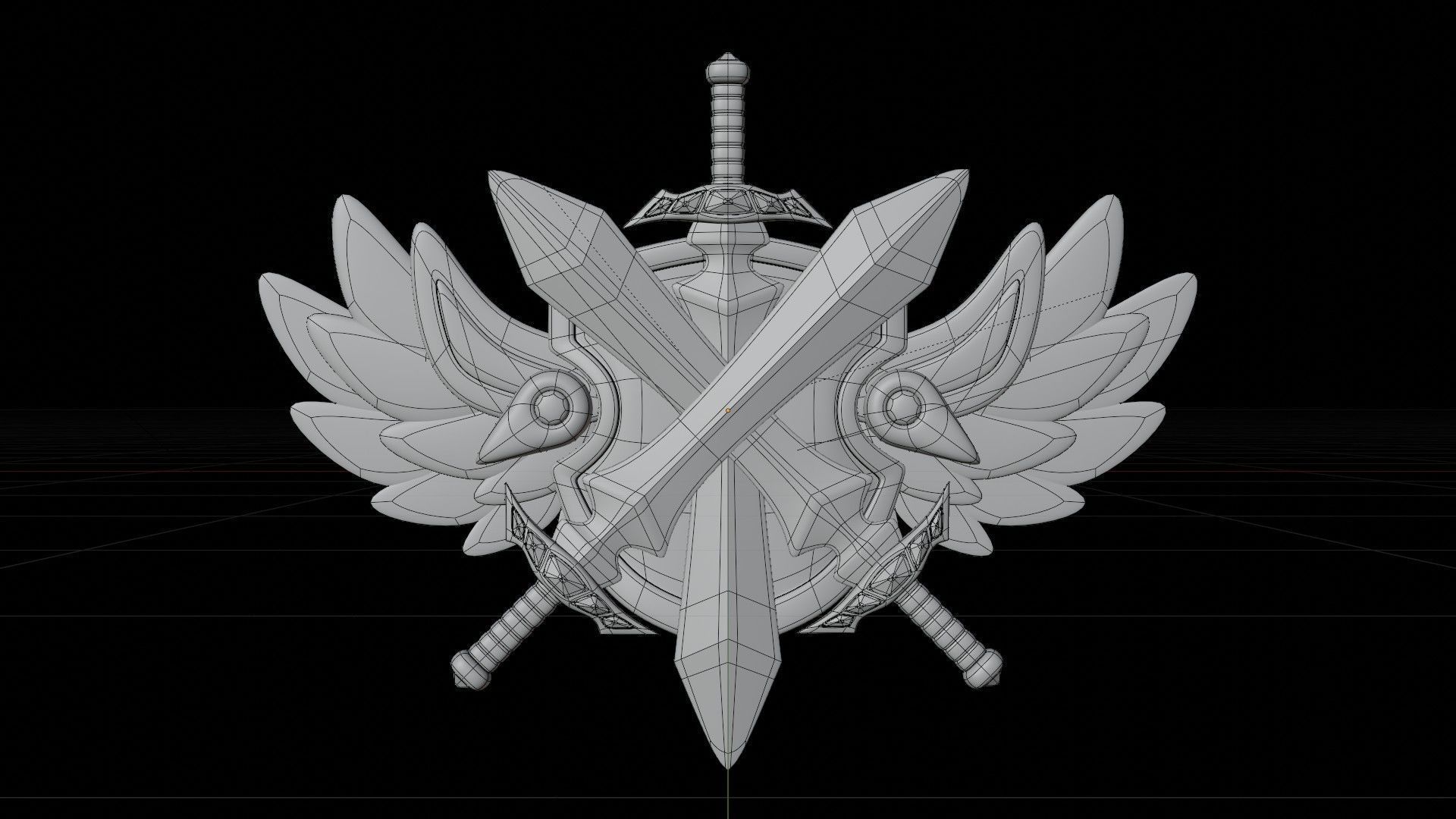 Emerald 3D Illustration 3D model_1