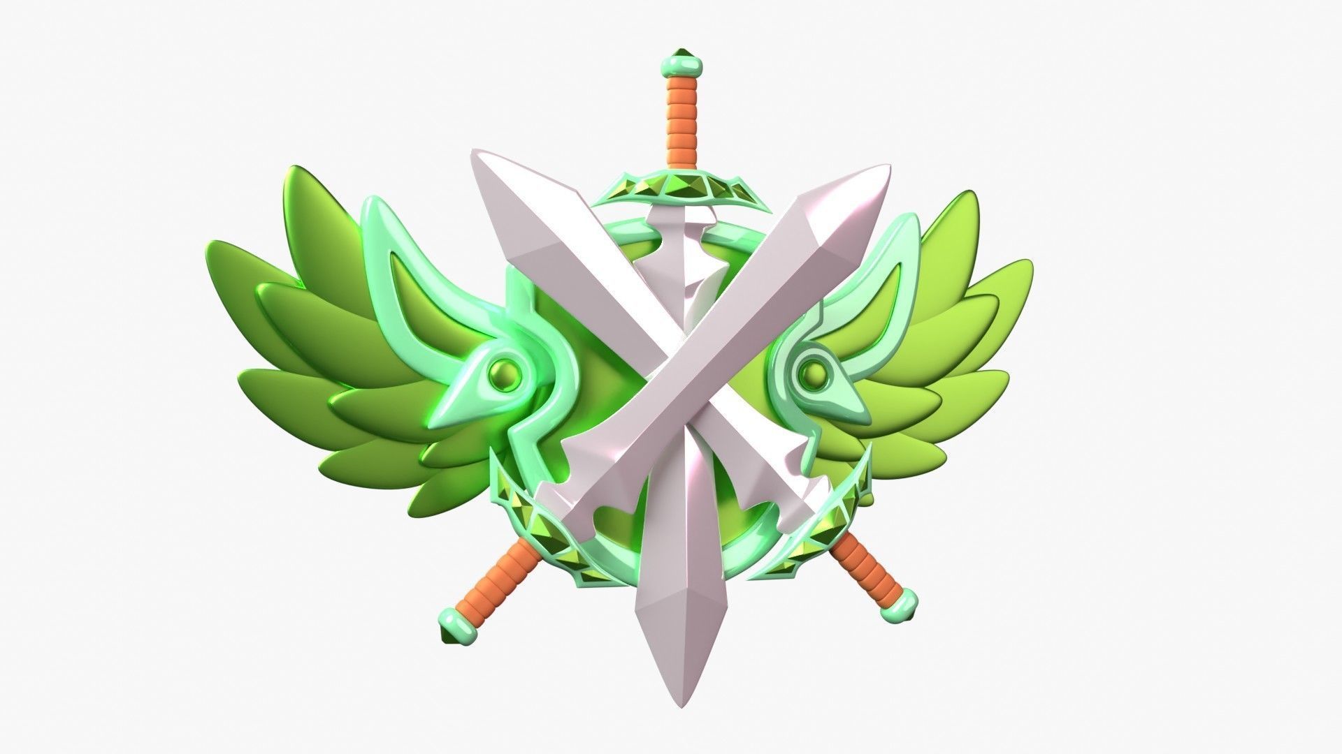 Emerald 3D Illustration 3D model_19