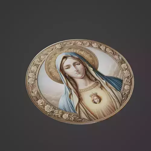 Virgin Mary Christianity Medallion