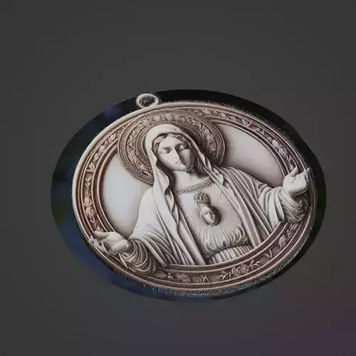 Virgin Mary Christianity Medallion