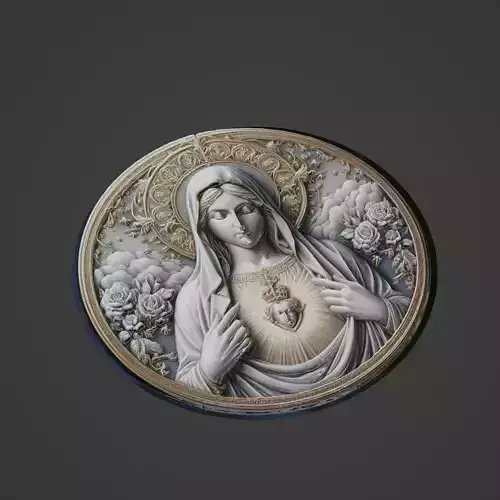 Virgin Mary Christianity Medallion