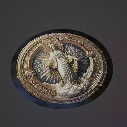 Virgin Mary Christianity Medallion