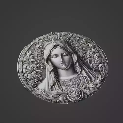 Virgin Mary Christianity Medallion