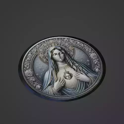 Virgin Mary Christianity Medallion
