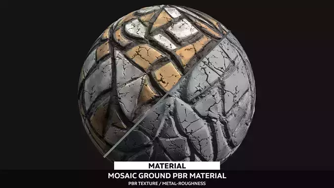Mosaic Ground Material - PBR