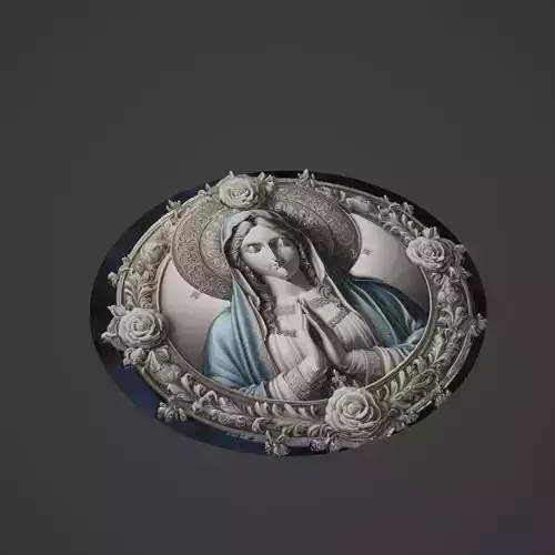 Virgin Mary Christianity Medallion