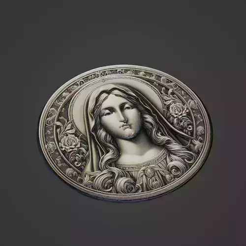 Virgin Mary Christianity Medallion
