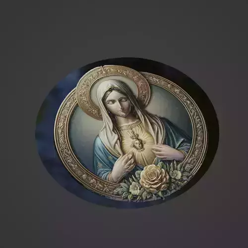Virgin Mary Christianity Medallion