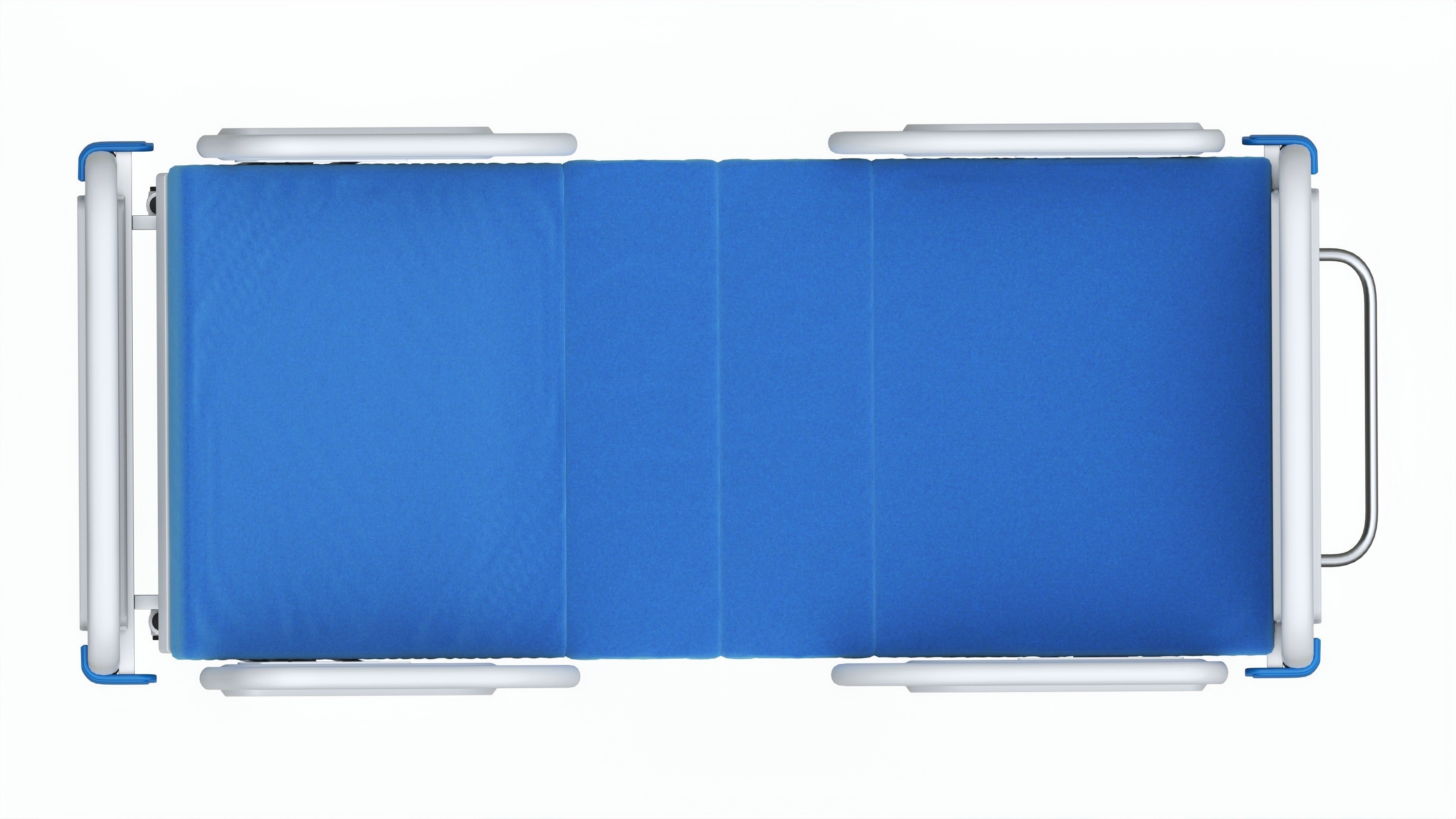 Medical Adjustable Five Functions Hospital Bed with Mattress 3D model_5