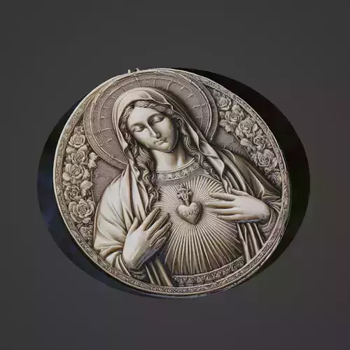 Virgin Mary Christianity Medallion