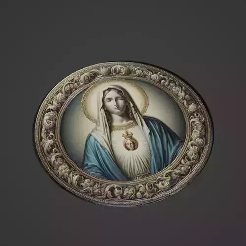 Virgin Mary Christianity Medallion