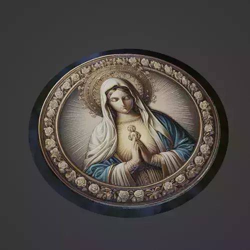 Virgin Mary Christianity Medallion