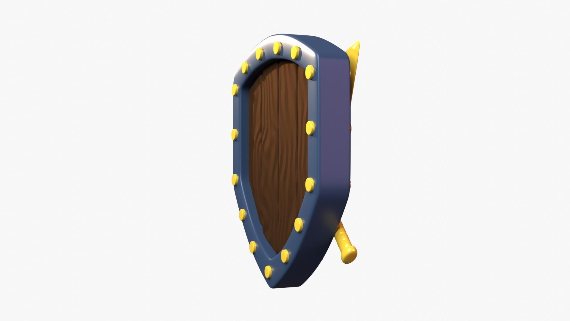 Golden Tier 3D Illustration 3D model_14