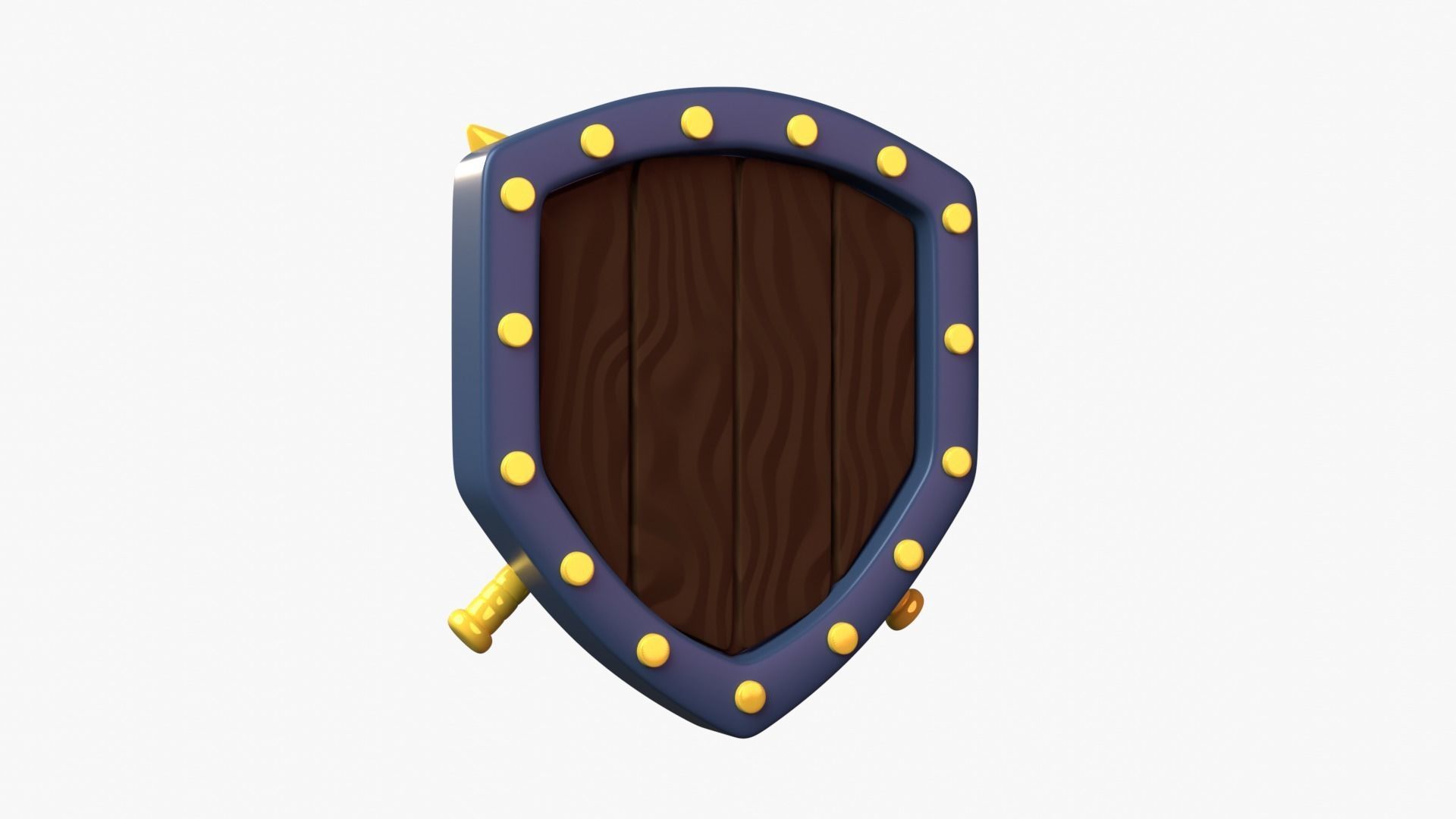 Golden Tier 3D Illustration 3D model_9