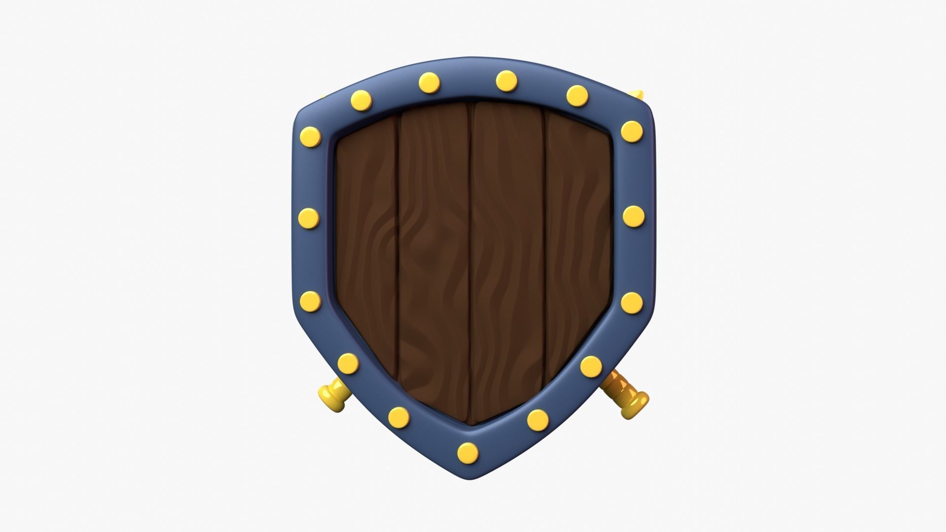 Golden Tier 3D Illustration 3D model_11