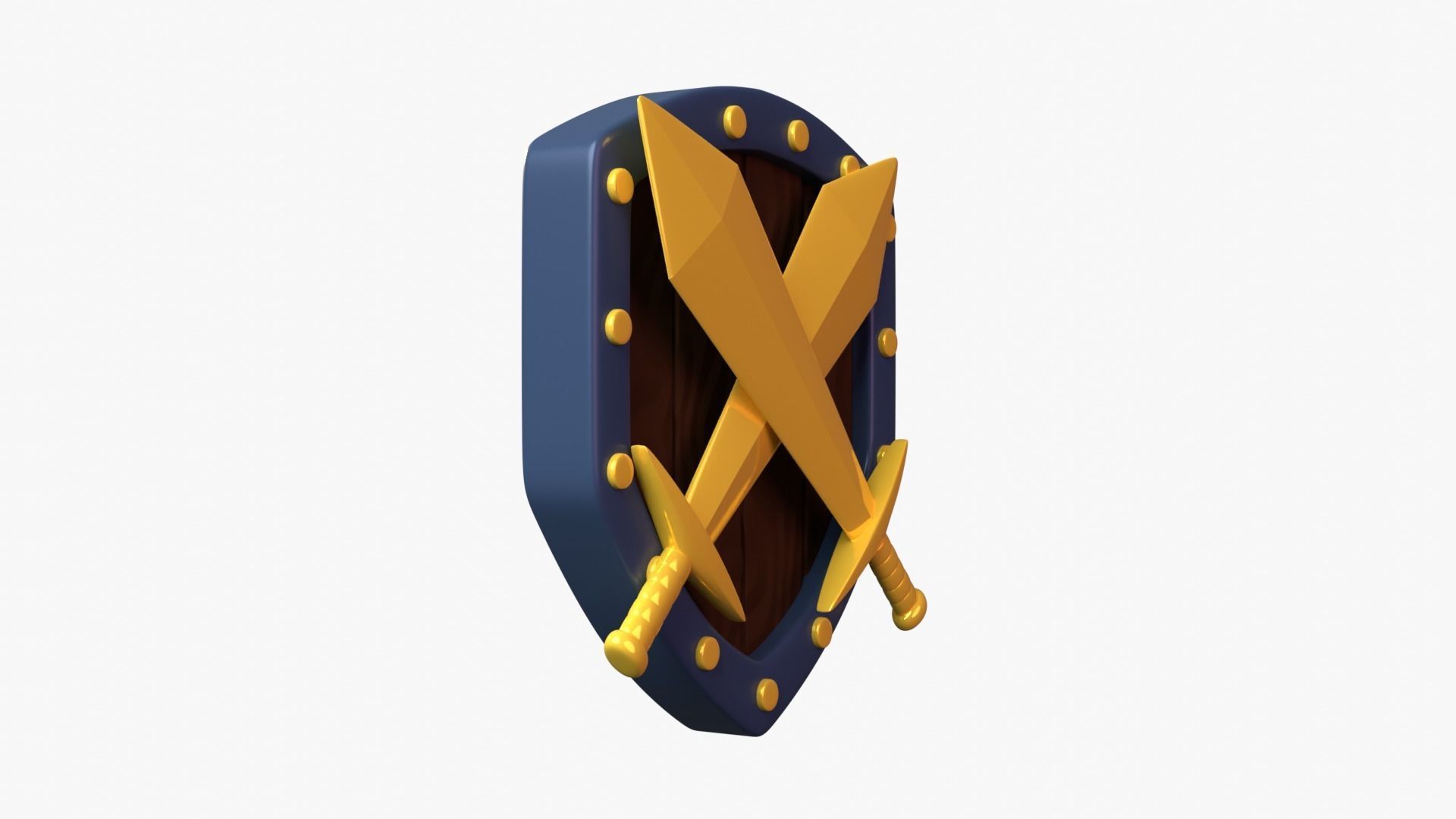 Golden Tier 3D Illustration 3D model_17