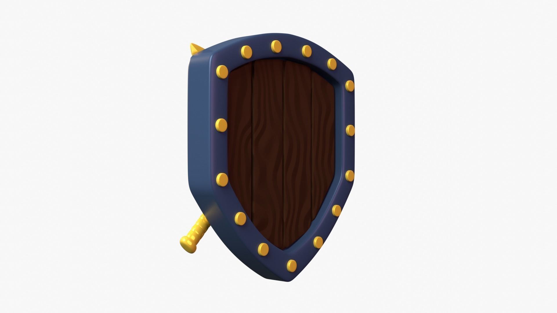 Golden Tier 3D Illustration 3D model_8