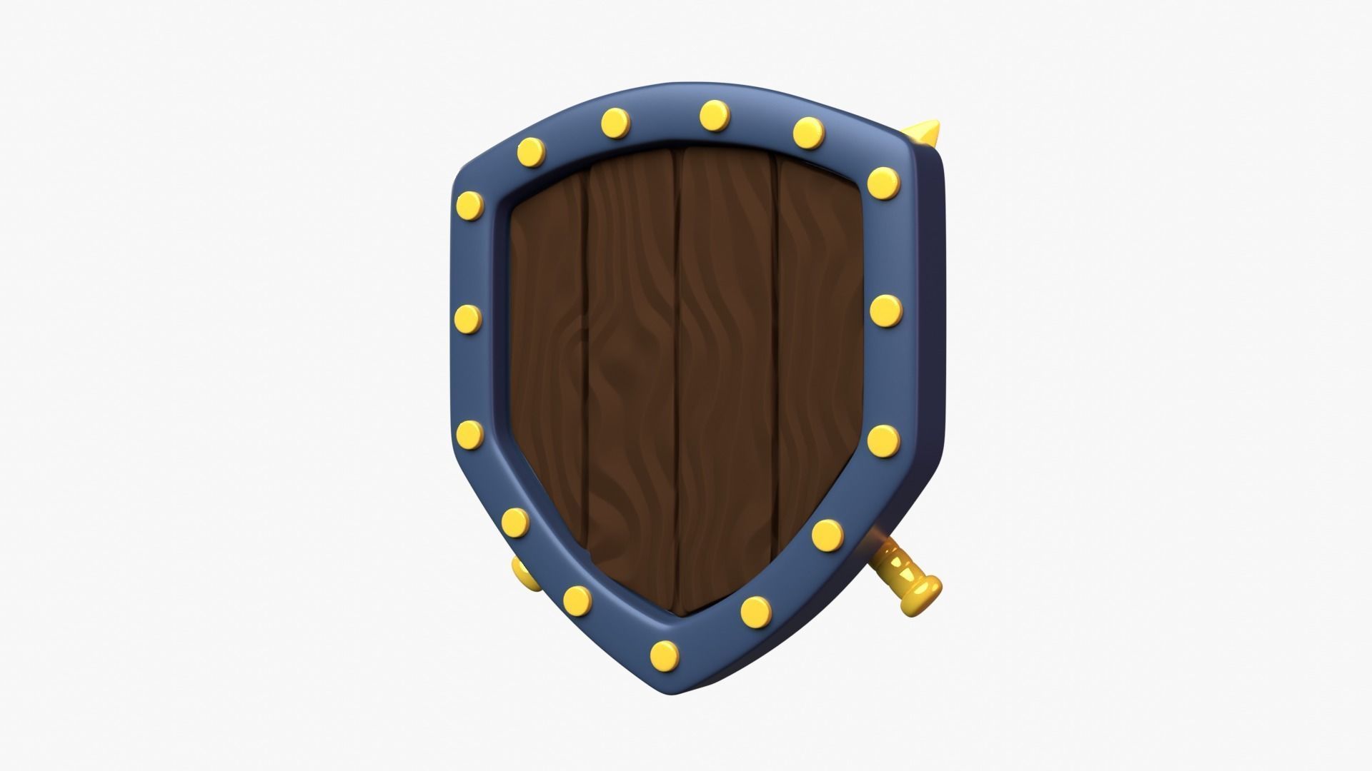 Golden Tier 3D Illustration 3D model_12