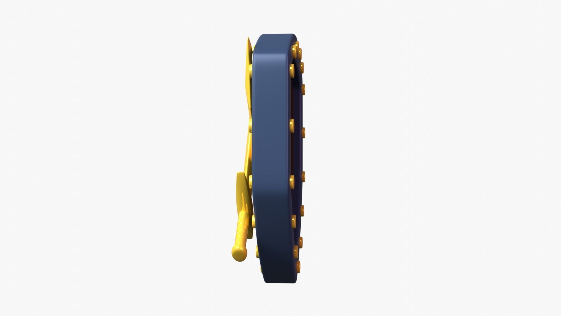 Golden Tier 3D Illustration 3D model_6