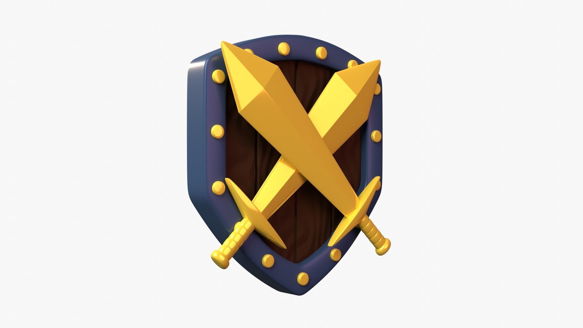 Golden Tier 3D Illustration 3D model_18