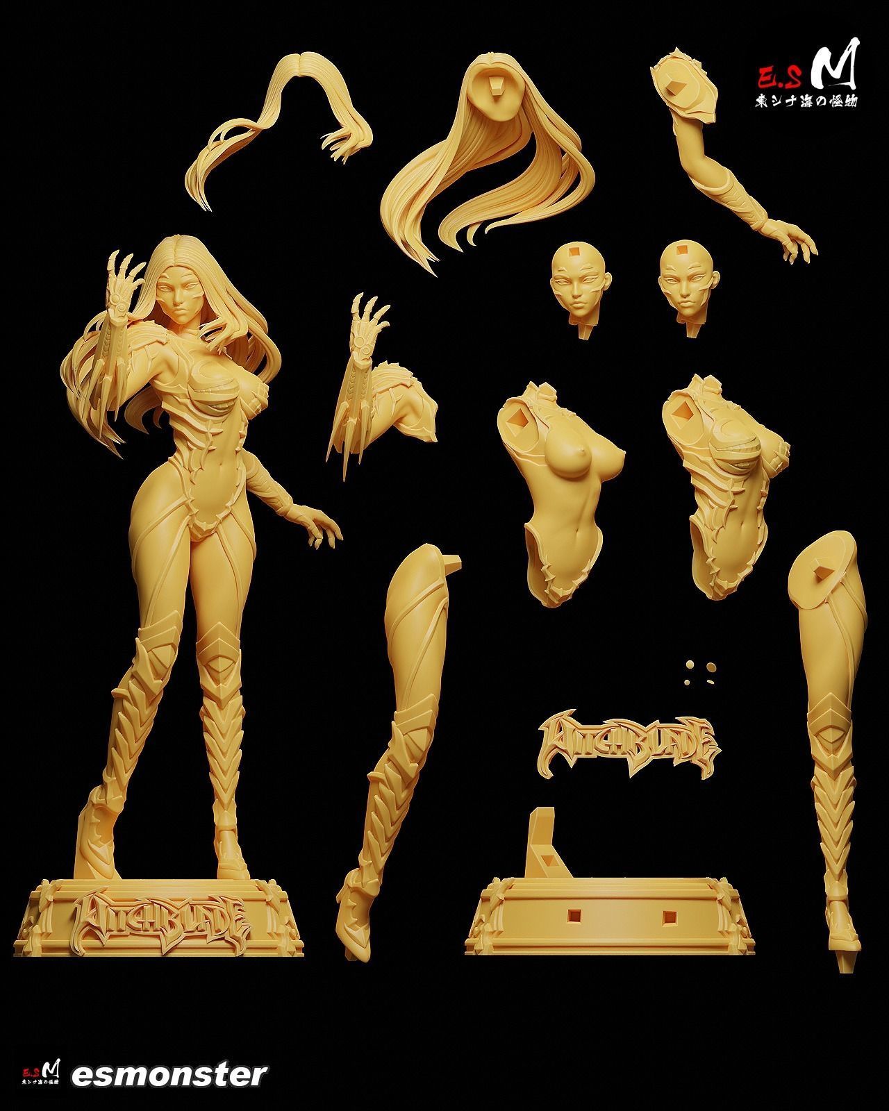 Sara pezzini Witchblade CHARACTER BY ESM 3D print model_1