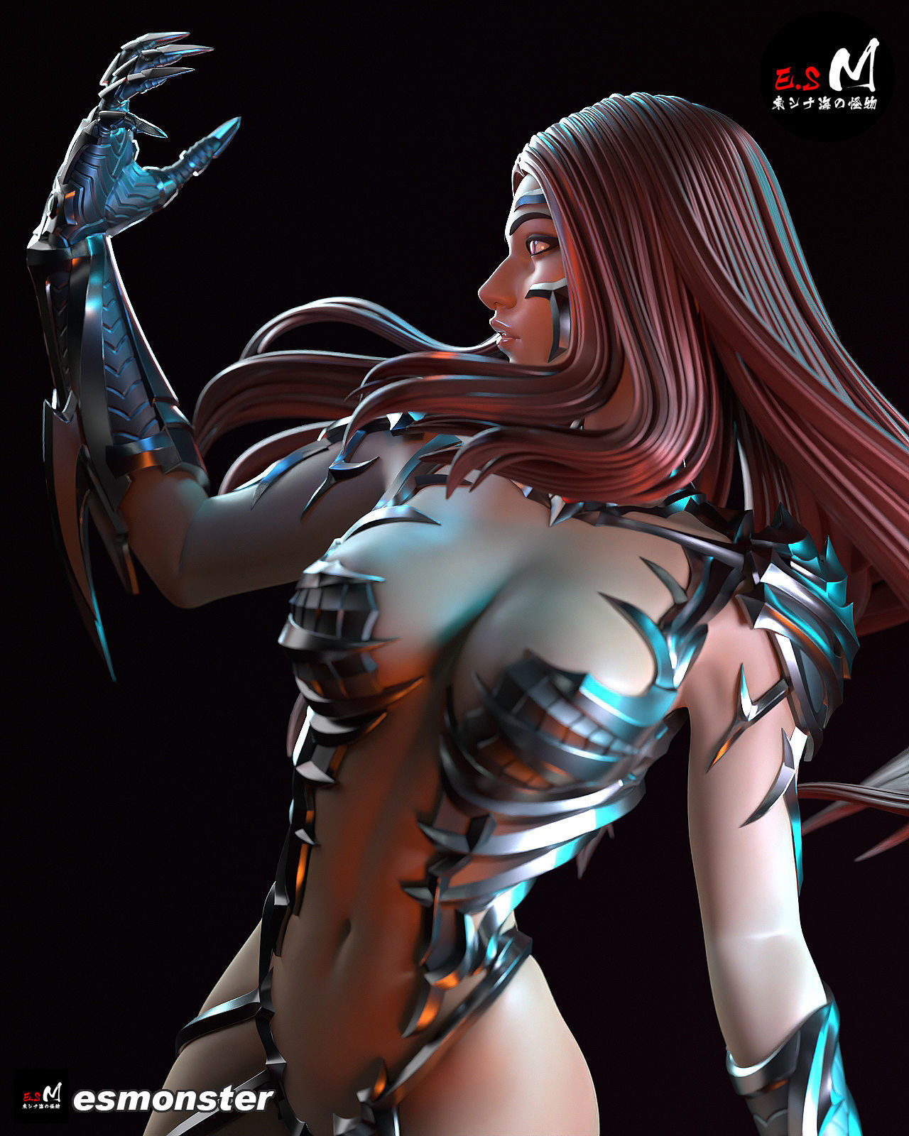 Sara pezzini Witchblade CHARACTER BY ESM 3D print model_16