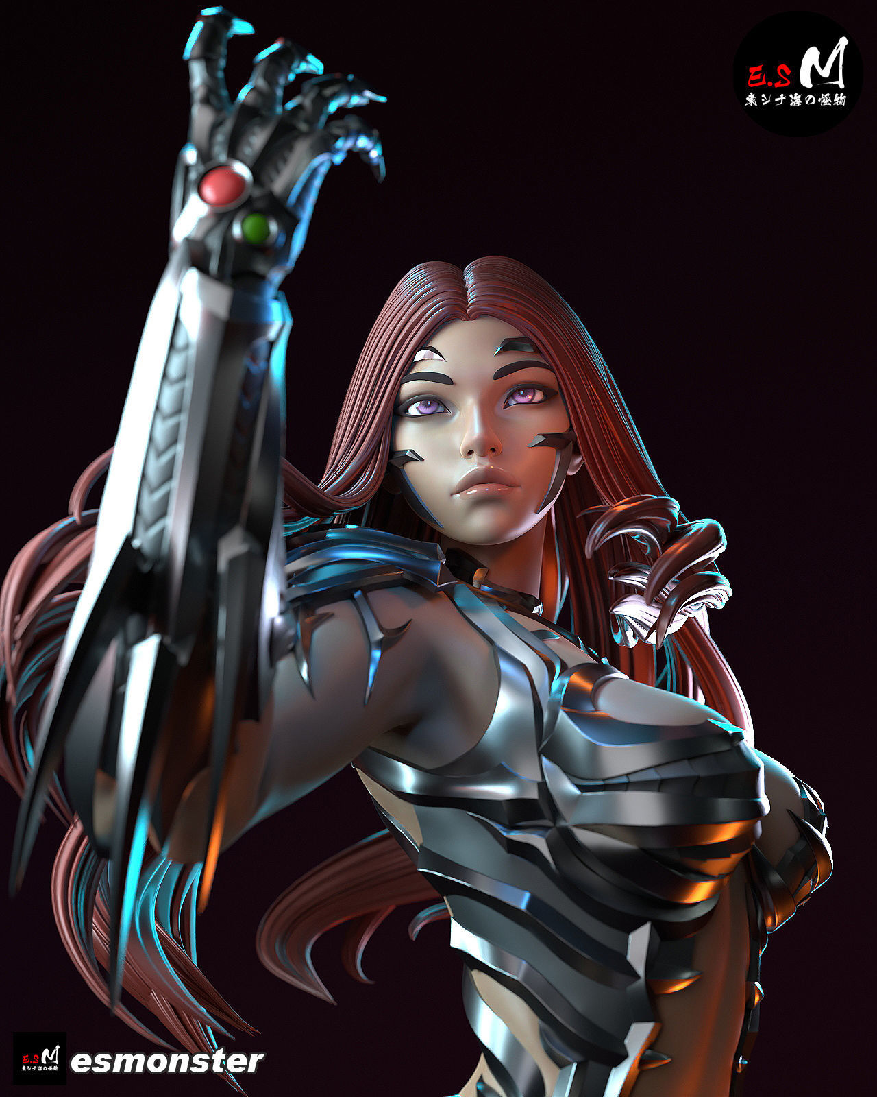 Sara pezzini Witchblade CHARACTER BY ESM 3D print model_2