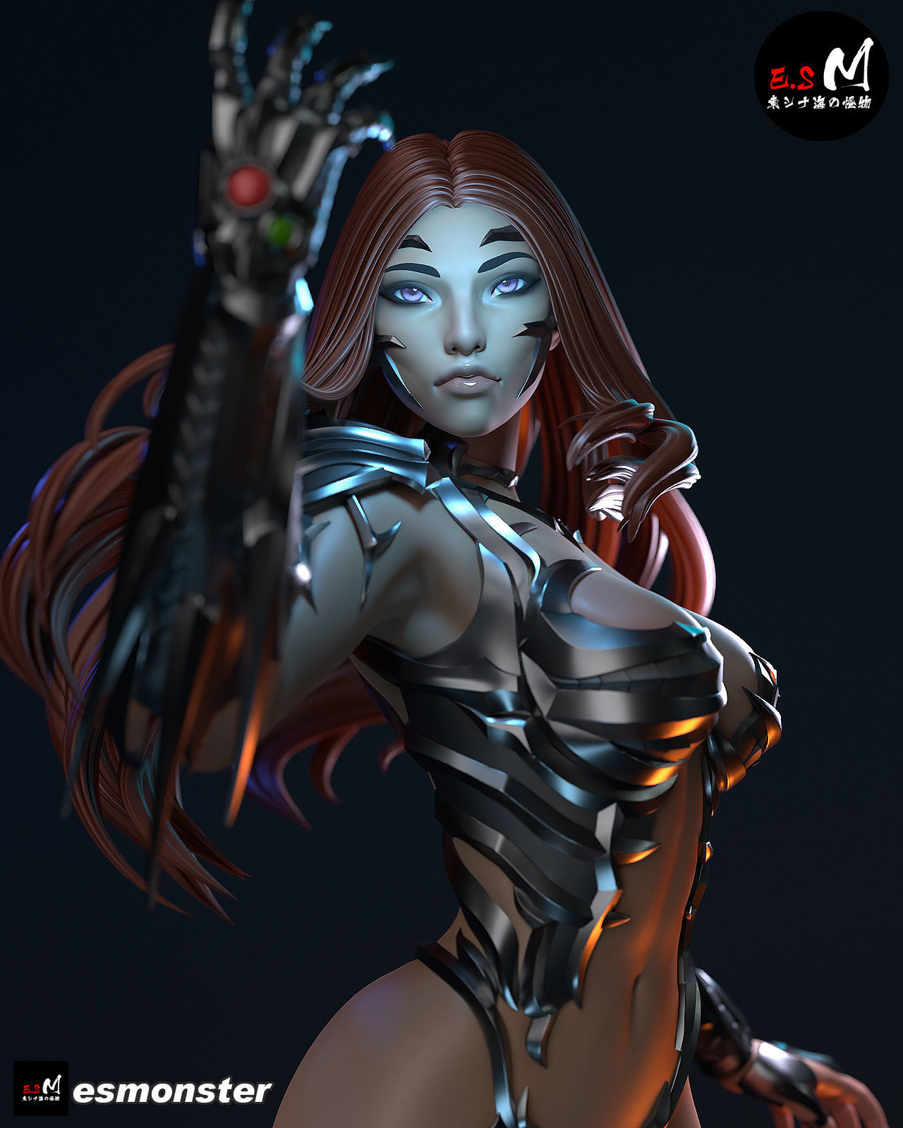 Sara pezzini Witchblade CHARACTER BY ESM 3D print model_17