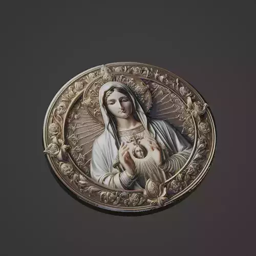 Virgin Mary Christianity Medallion