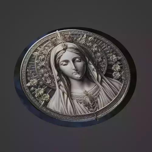 Virgin Mary Christianity Medallion