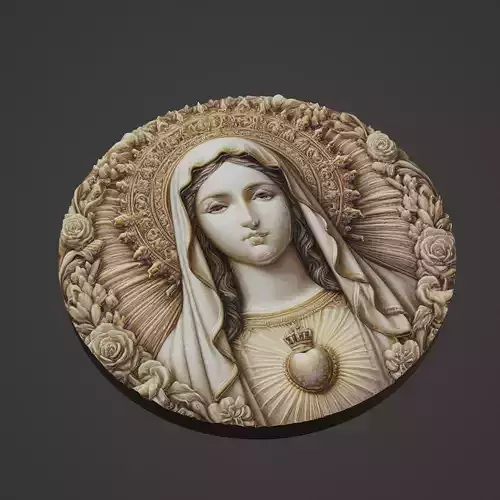 Virgin Mary Christianity Medallion