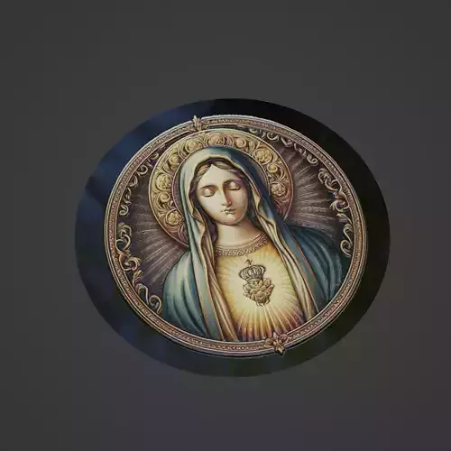 Virgin Mary Christianity Medallion