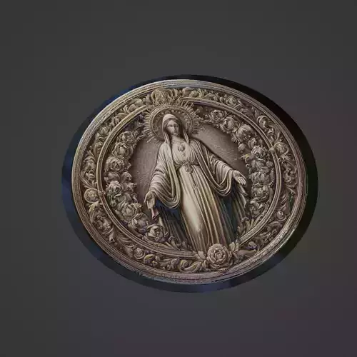 Virgin Mary Christianity Medallion