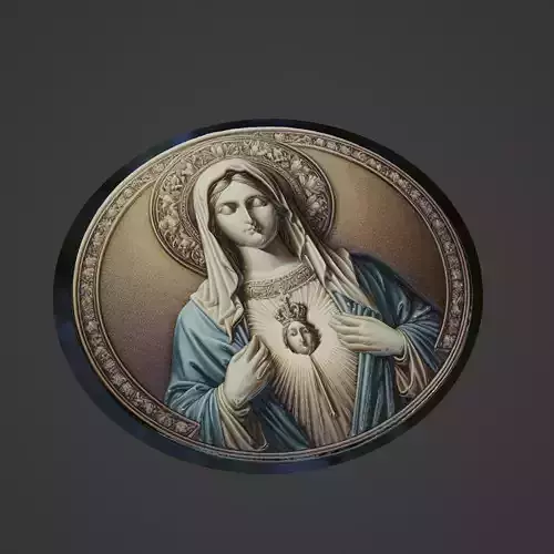 Virgin Mary Christianity Medallion