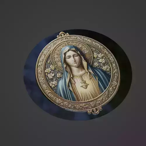 Virgin Mary Christianity Medallion