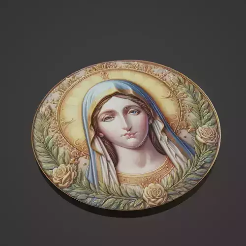 Virgin Mary Christianity Medallion