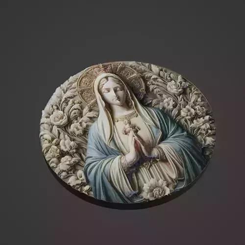 Virgin Mary Christianity Medallion