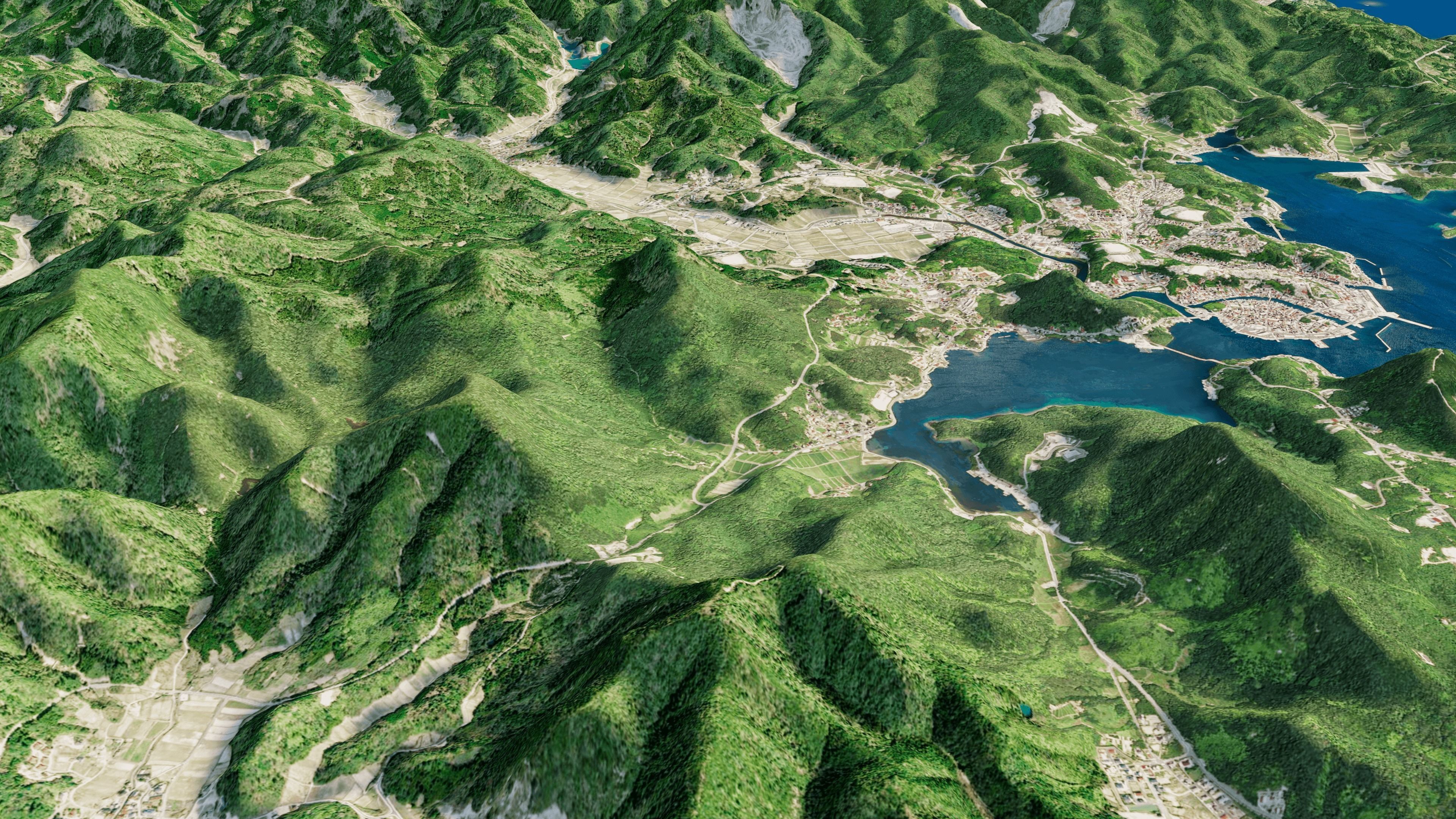 Dogojima island full 3d model terrain 3D model_6