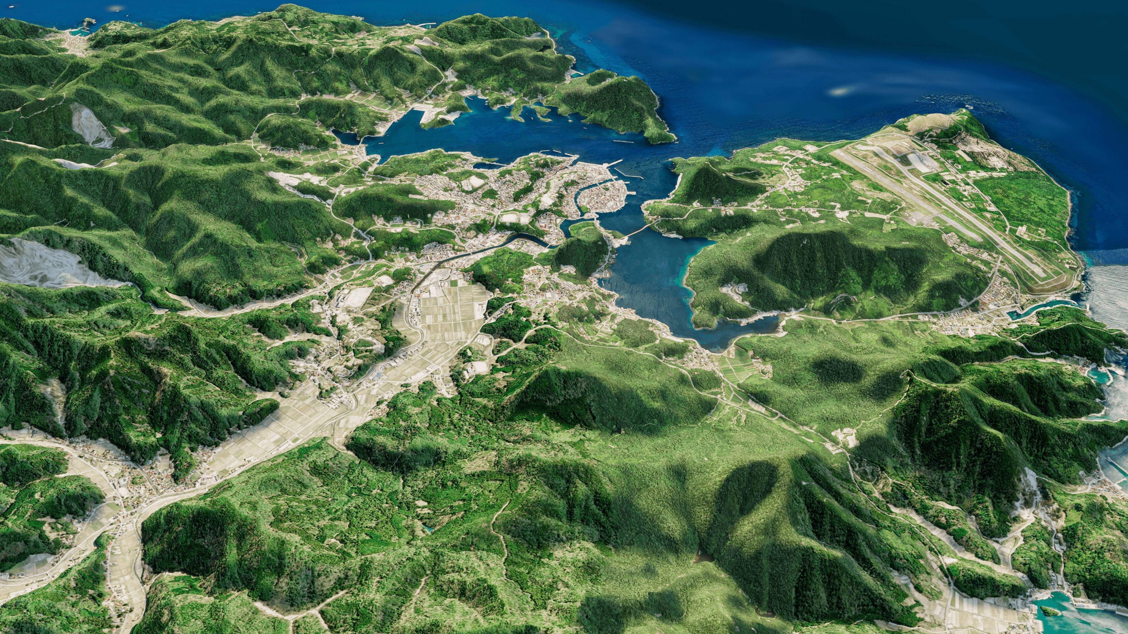 Dogojima island full 3d model terrain 3D model_7