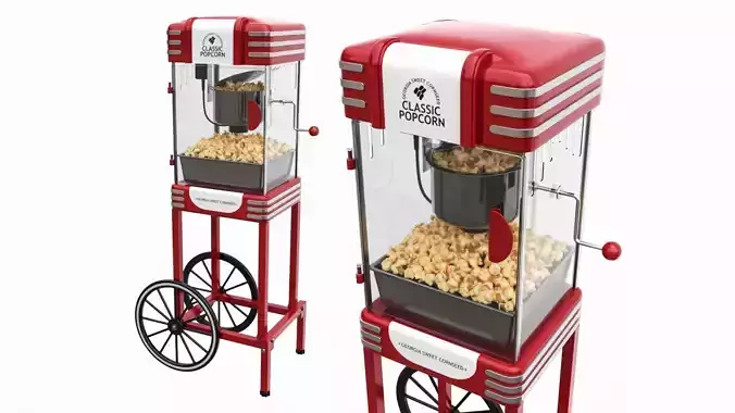 Popcorn Vintage Cart on Wheels