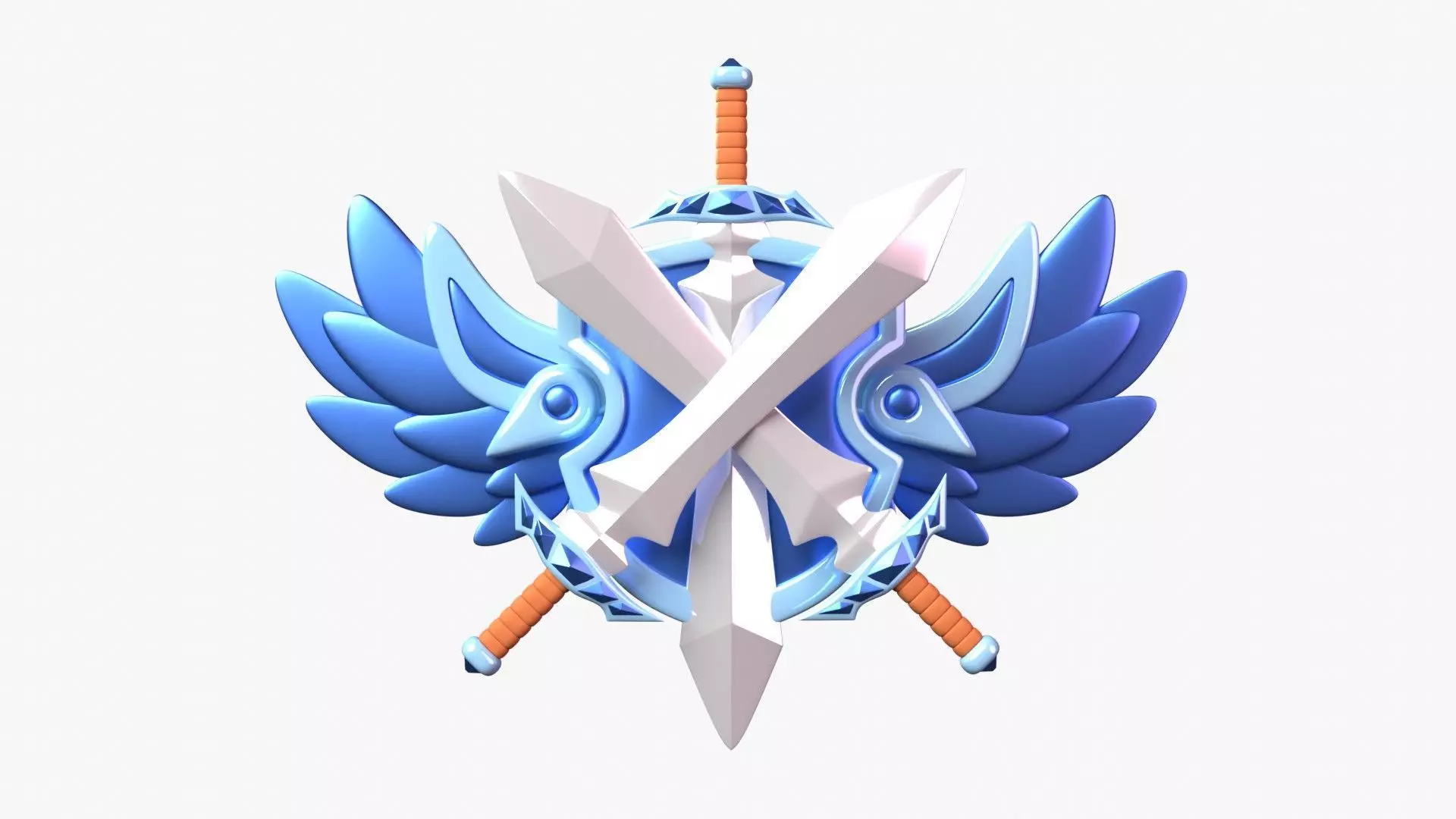 Platinum Tier 3D Illustration 3D model_0