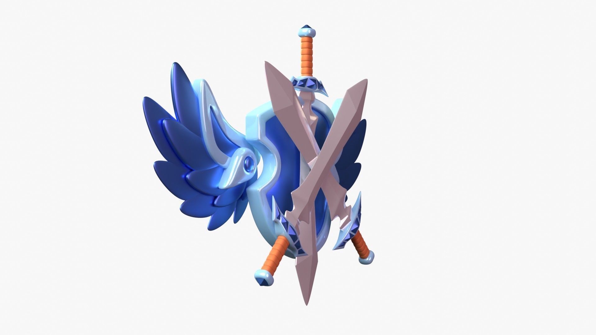 Platinum Tier 3D Illustration 3D model_17